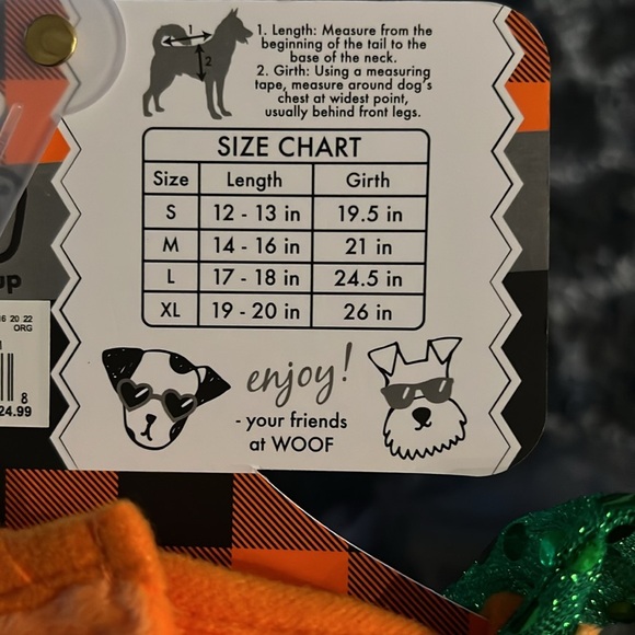 Halloween Dog Pumpkin Outfit - Pet Pumpkin Costume - Picture 3 of 3